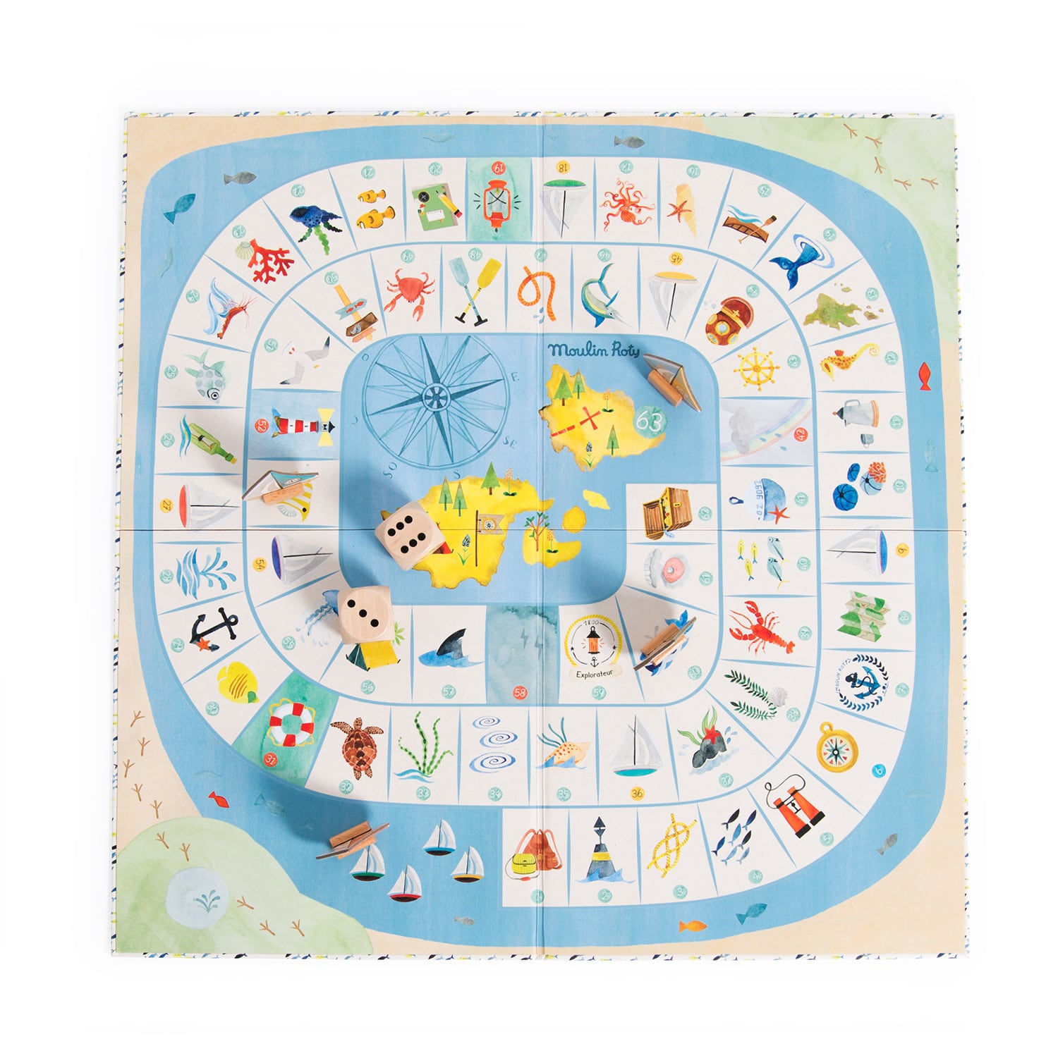 Moulin Roty | Gioco dell'oca dell’esploratore, Le Jardin