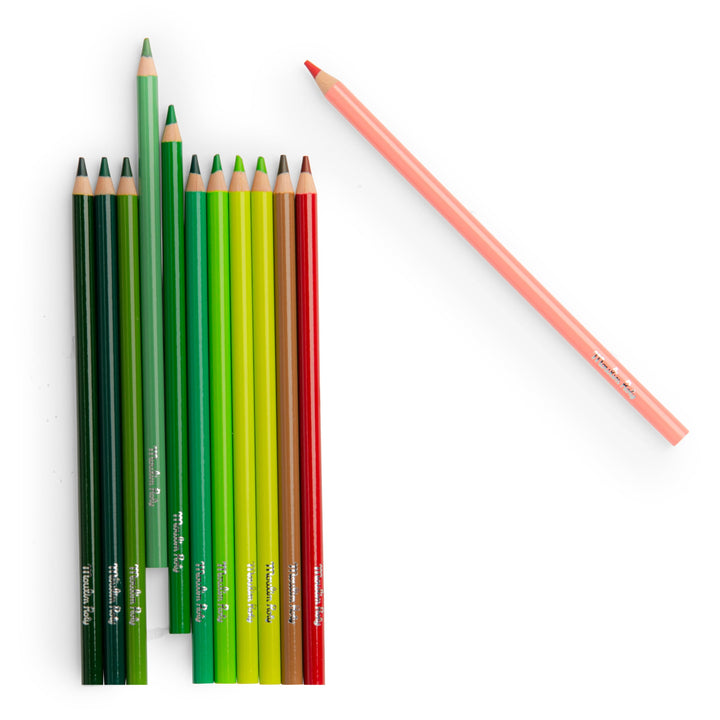 Colored pencils + papers, Nature