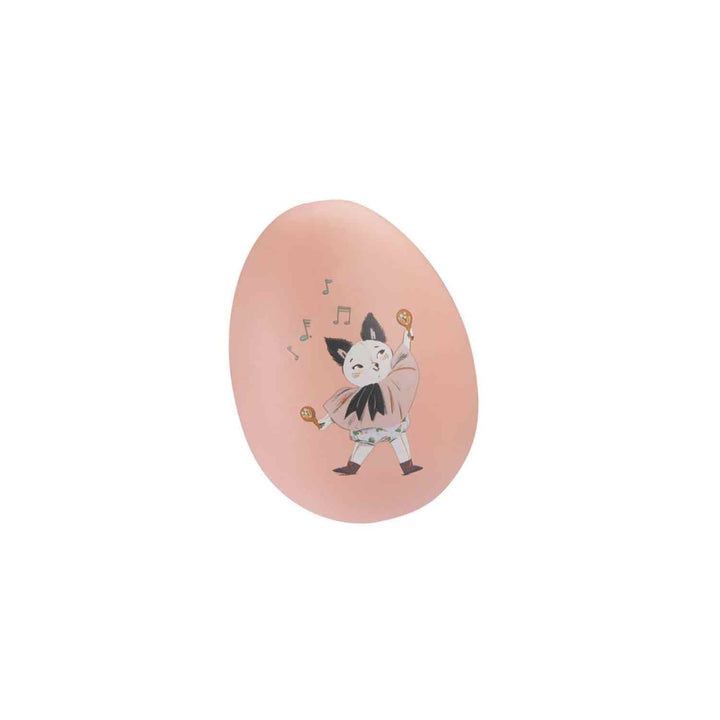 Set of 2 wooden maracas eggs, Après la pluie