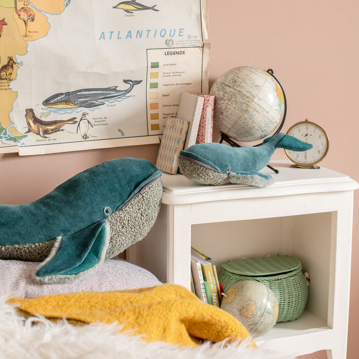 Moulin Roty | Peluche Megattera balena grande, Tout autour du Monde