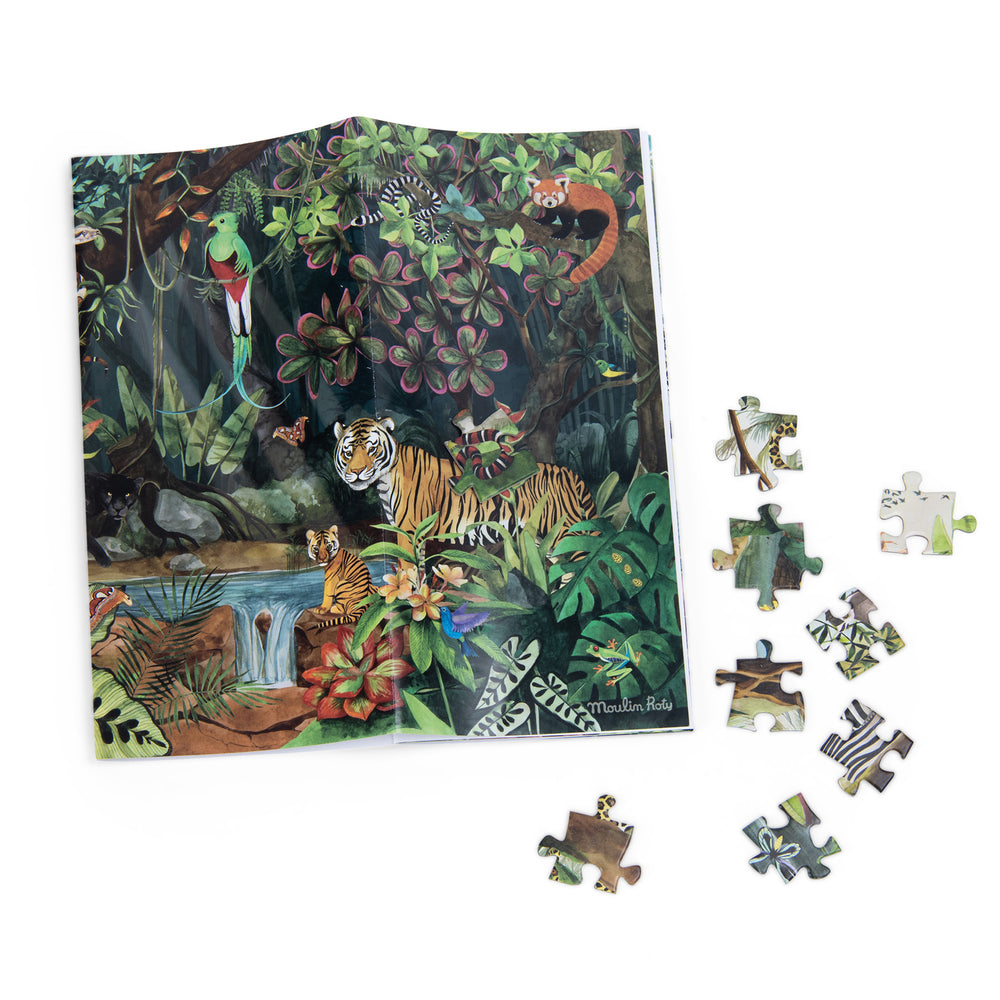 Moulin Roty | Puzzle Nella foresta pluviale, Tout autour du Monde