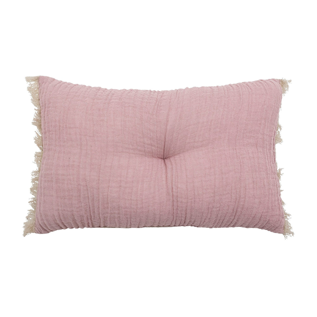 Cuscino rosa in mussola e lino | Bloomingville mini