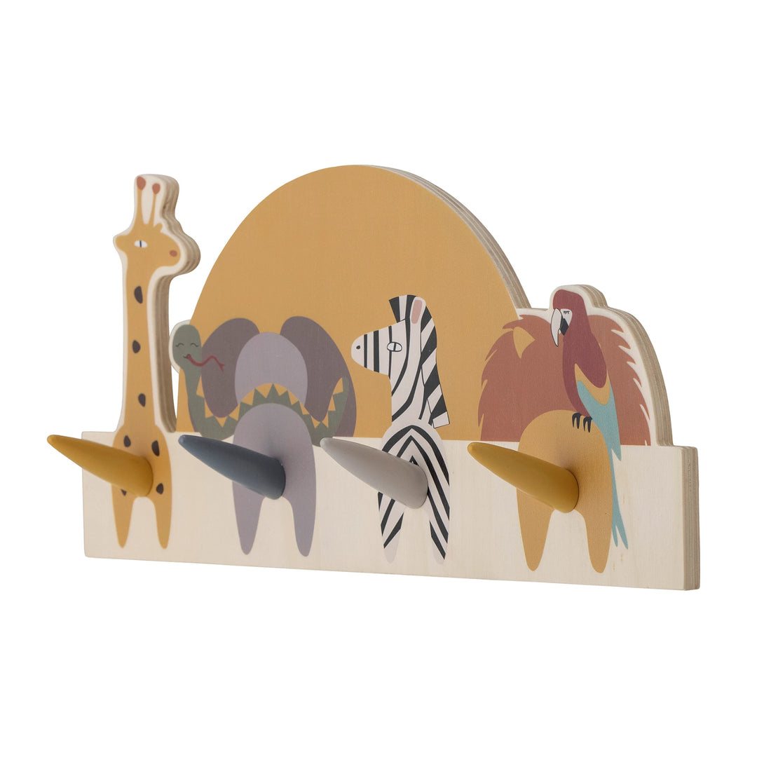 Appendiabiti in legno bambini, Animali Safari | Bloomingville mini