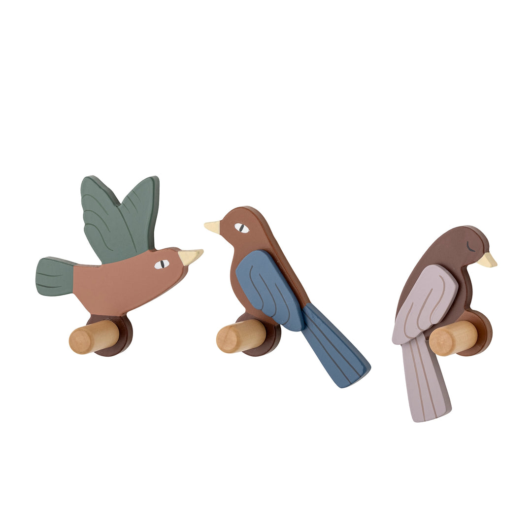 Ganci in legno per bambini, Uccelli | Bloomingville mini