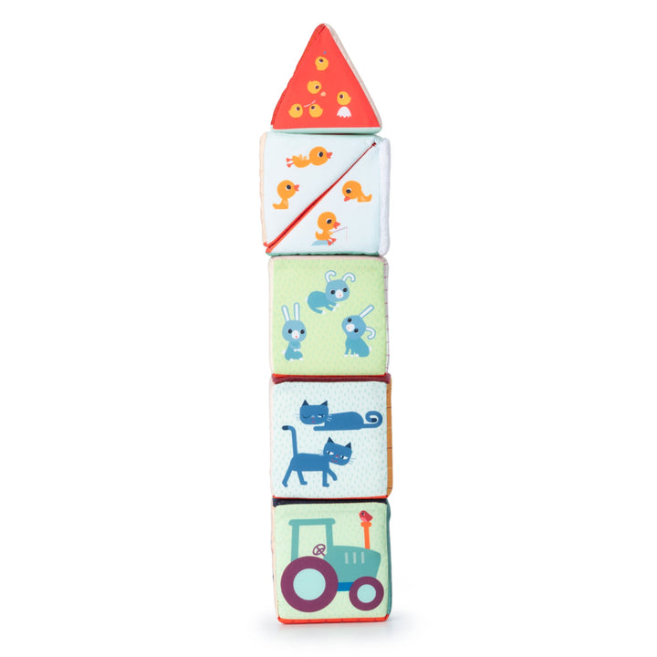 Soft stacking cubes, The farm