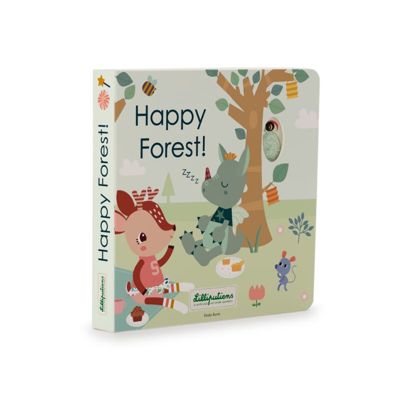 Libro tattile e sonoro Happy forest | Lilliputiens