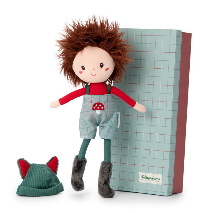 Cloth Doll with Box, Louis