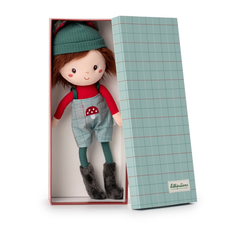 Cloth Doll with Box, Louis