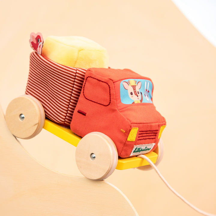 Pull-Along Activity Truck, Red