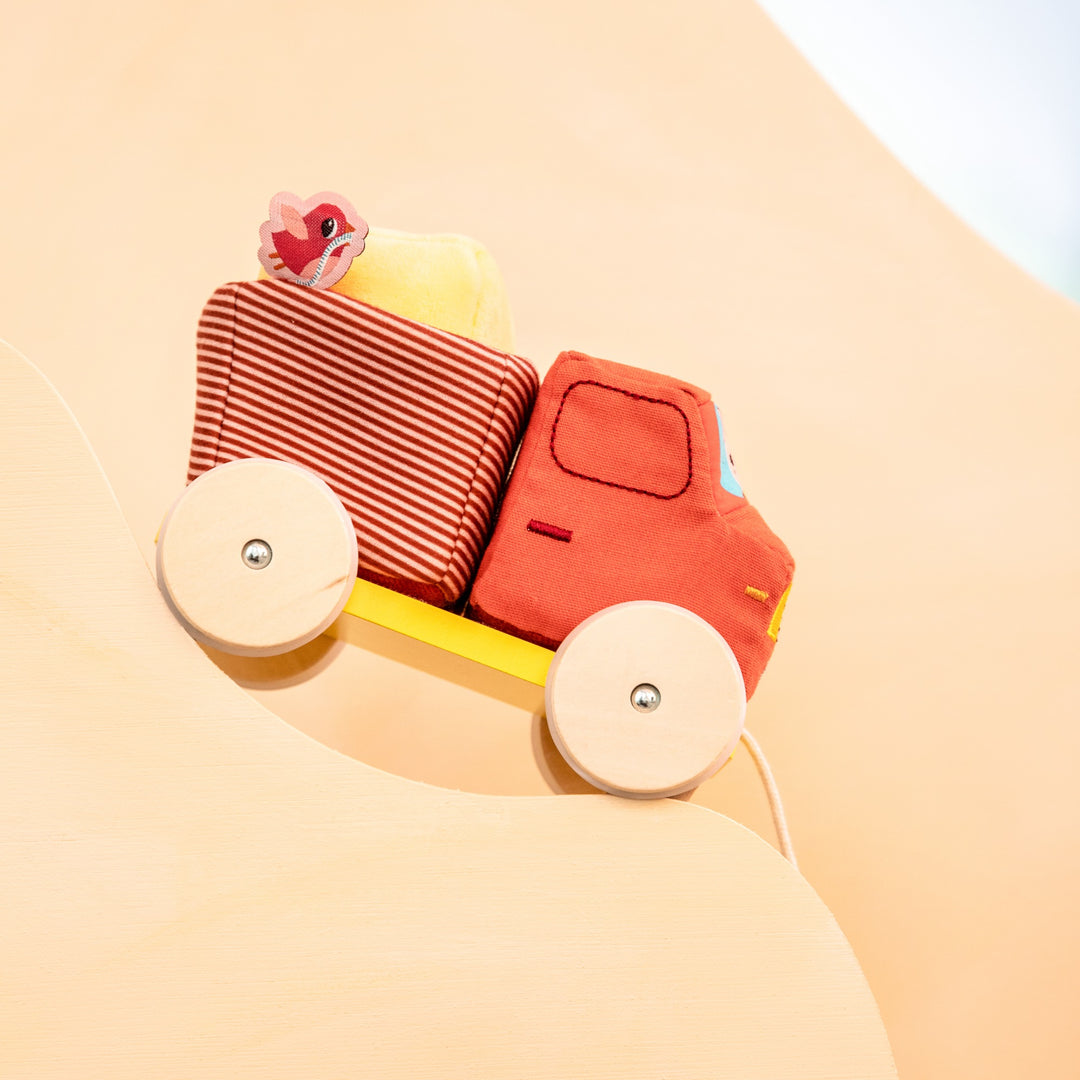Pull-Along Activity Truck, Red