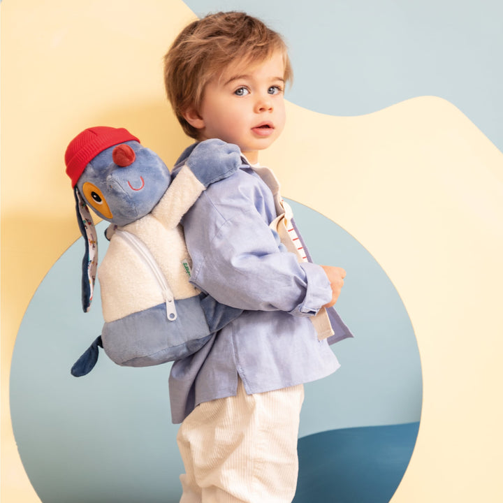 Soft backpack Jules the dog