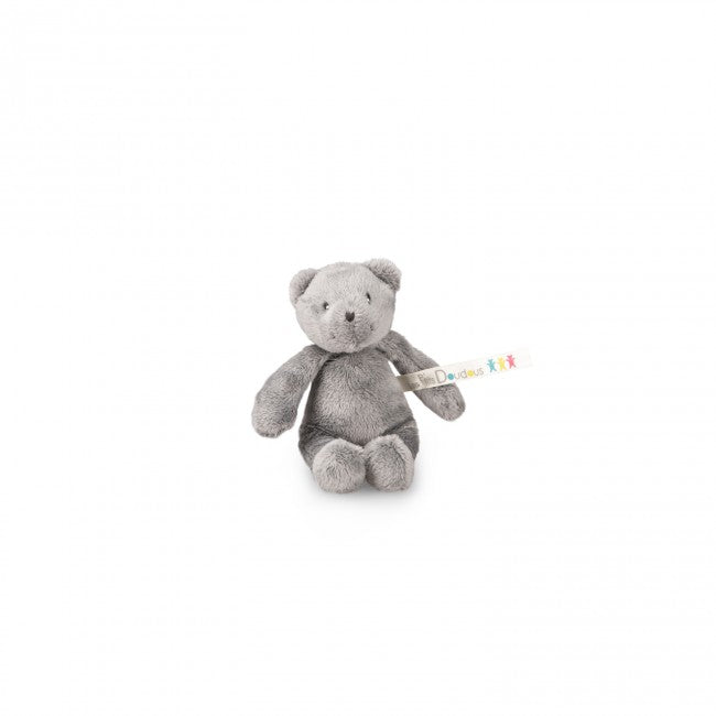 Small gray bear plush toy, Les P'tits Doudous de l'hôpital