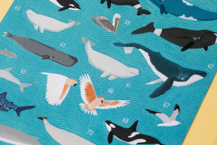 World Map Posters and Stickers, Animals of the World