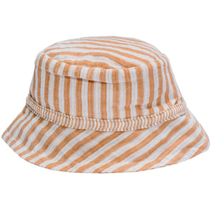 Cappello bob foderato, Righe caramel