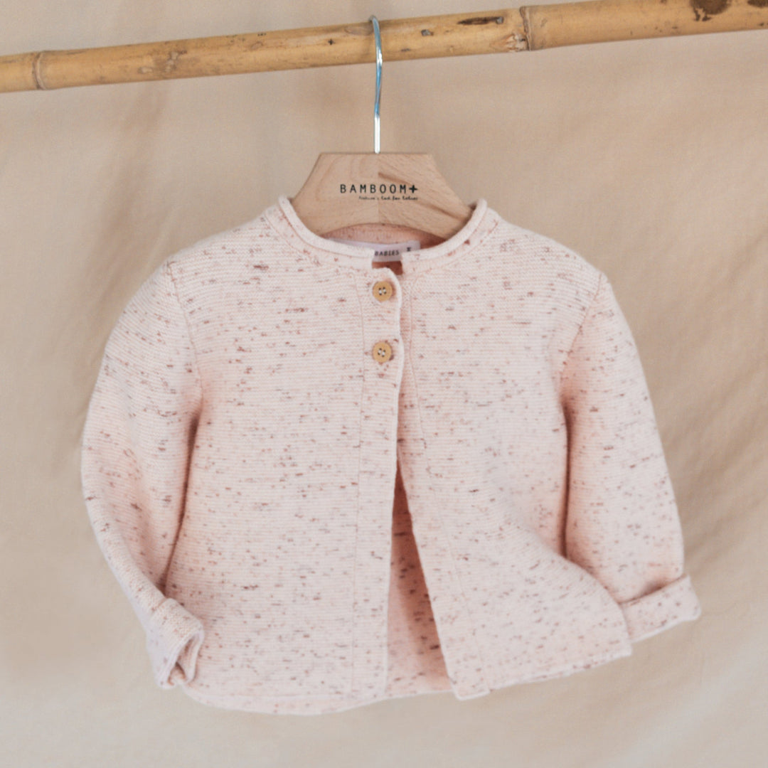 Cardigan scaldacuore in bambù organico Rosa | Bamboom