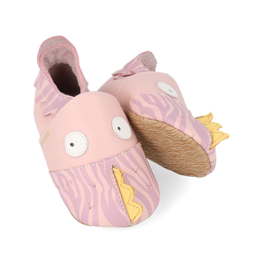 Babbucce in pelle morbida, Gruff blossom | Bobux soft sole