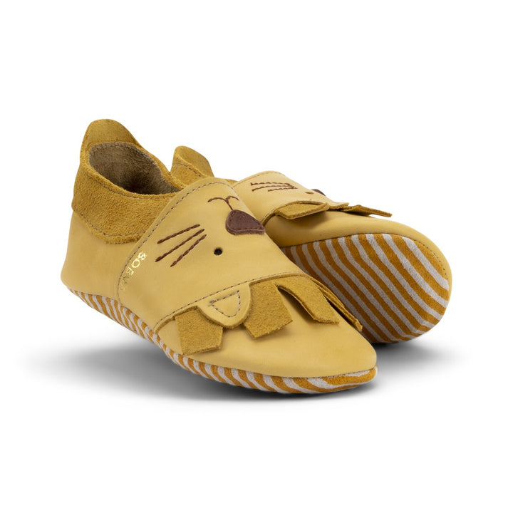 Babbucce in pelle morbida, Leo maple | Bobux soft sole