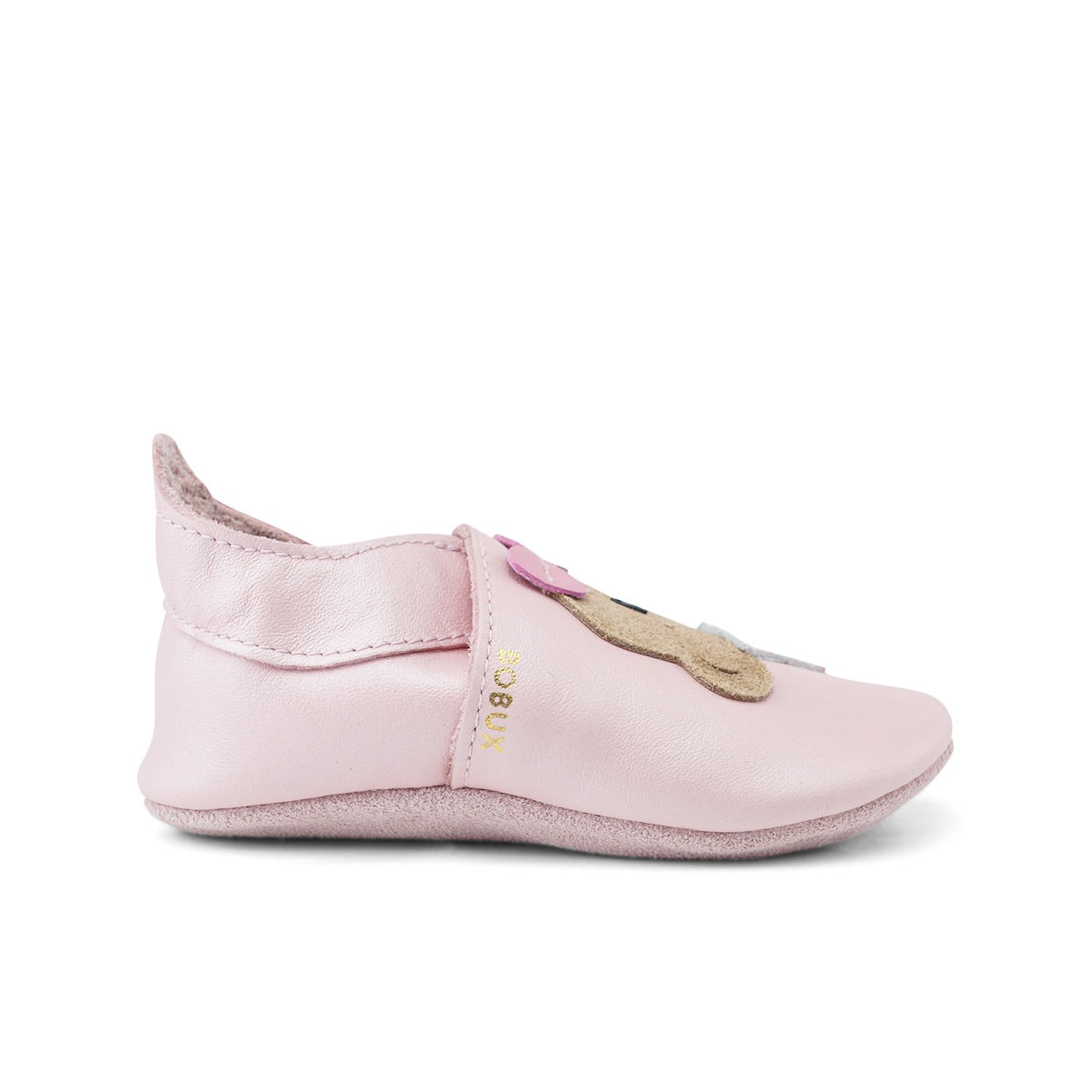 Babbucce in pelle morbida, Party bear blossom | Bobux soft sole