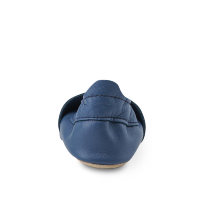 Babbucce in pelle morbida, Party bear navy | Bobux soft sole