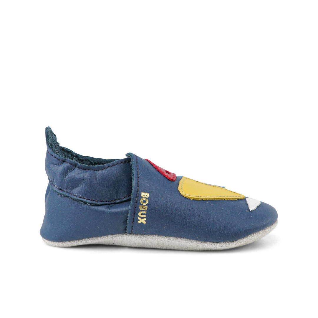 Babbucce in pelle morbida, Yacht navy | Bobux soft sole