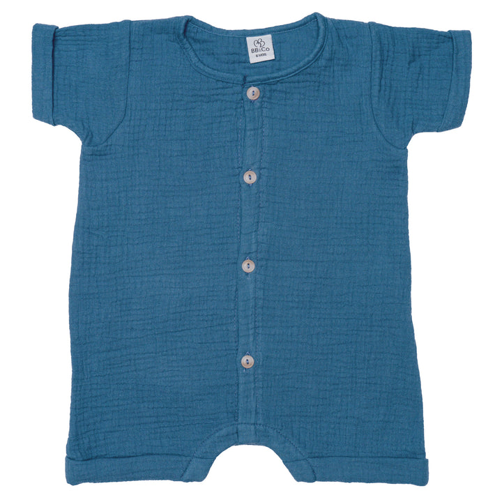 Pagliaccetto maniche corte, Blu