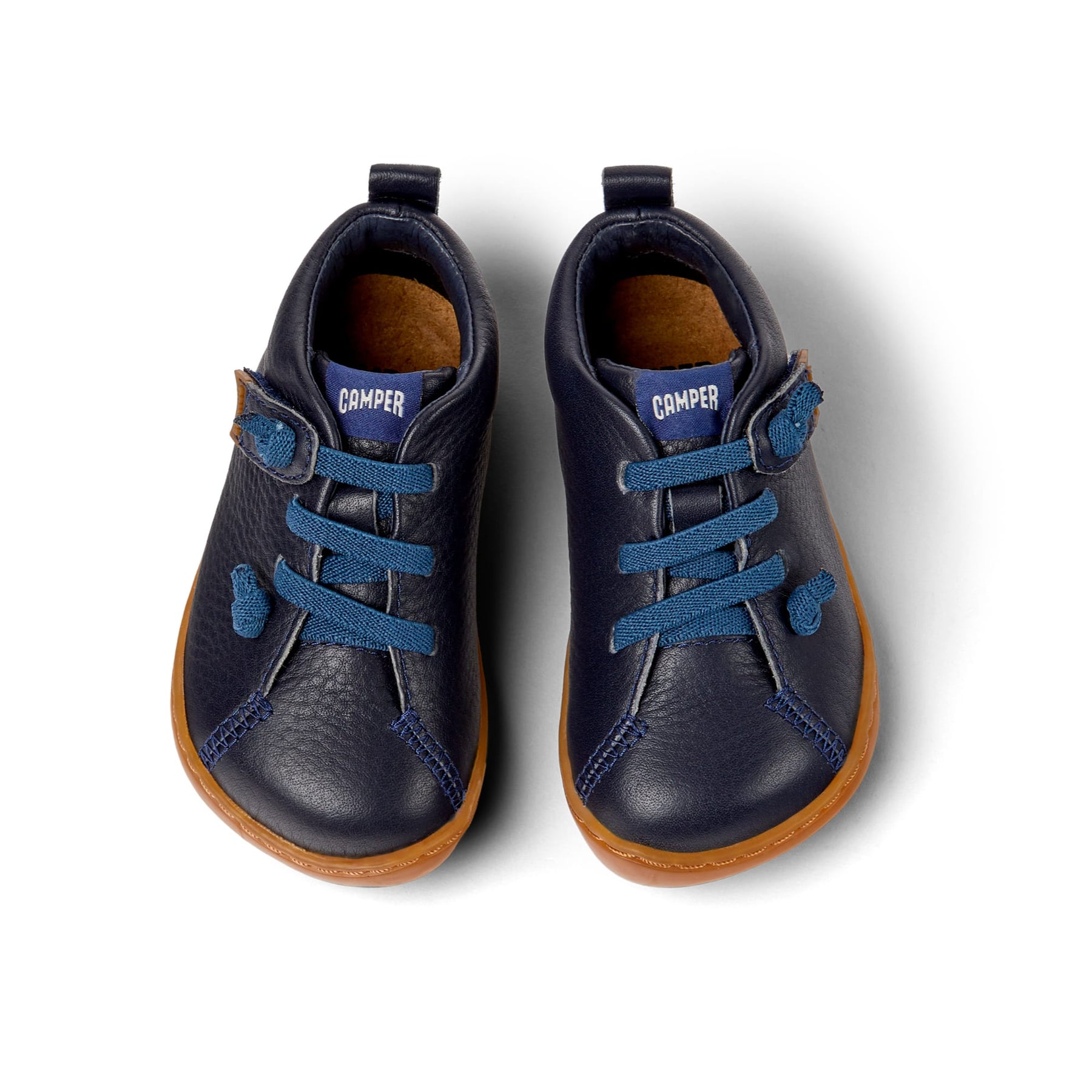 Scarpe in pelle blu navy Peu primi passi