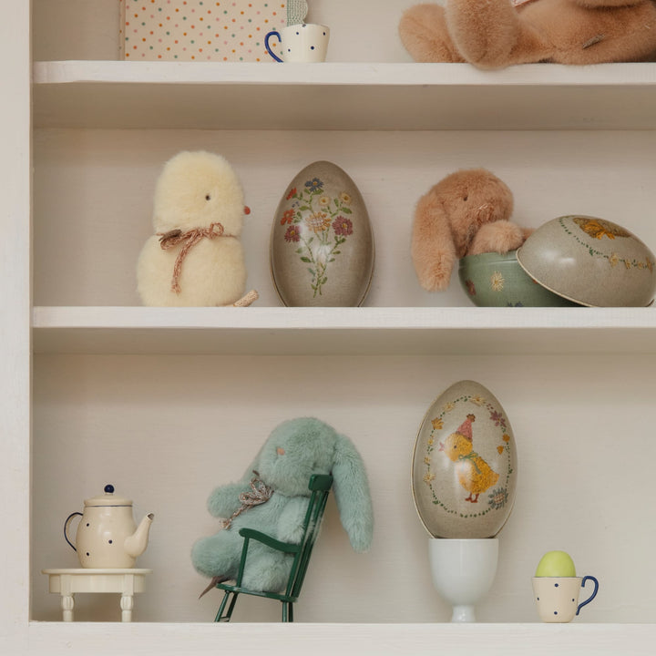 Mini Plush Chick with Metal Easter Egg
