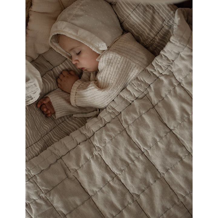 Reversible quilt cotton blanket, 140 x 100 cm