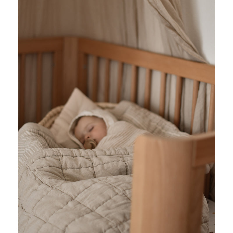 Reversible quilt cotton blanket, 140 x 100 cm