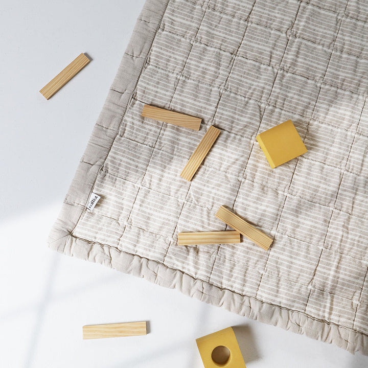 Reversible quilt cotton blanket, 140 x 100 cm