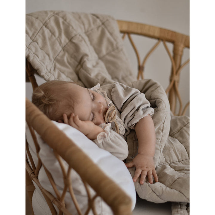 Reversible quilt cotton blanket, 140 x 100 cm