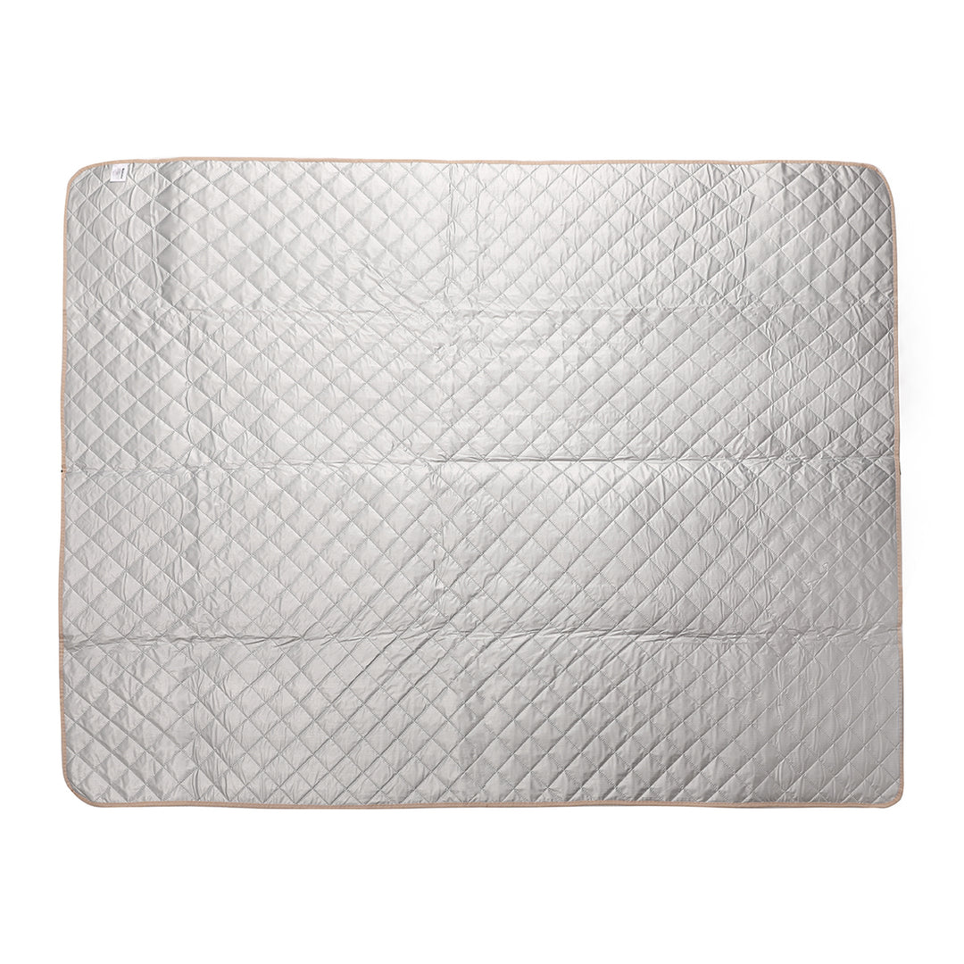 Water-repellent Picnic blanket 140x170cm, Aqua checks