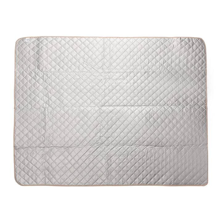 Water-repellent Picnic blanket 140x170cm, Aqua checks
