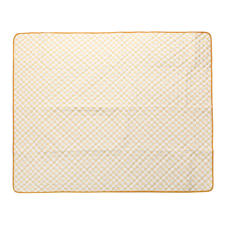 Coperta idrorepellente Picnic 140x170cm, Quadretti giallo