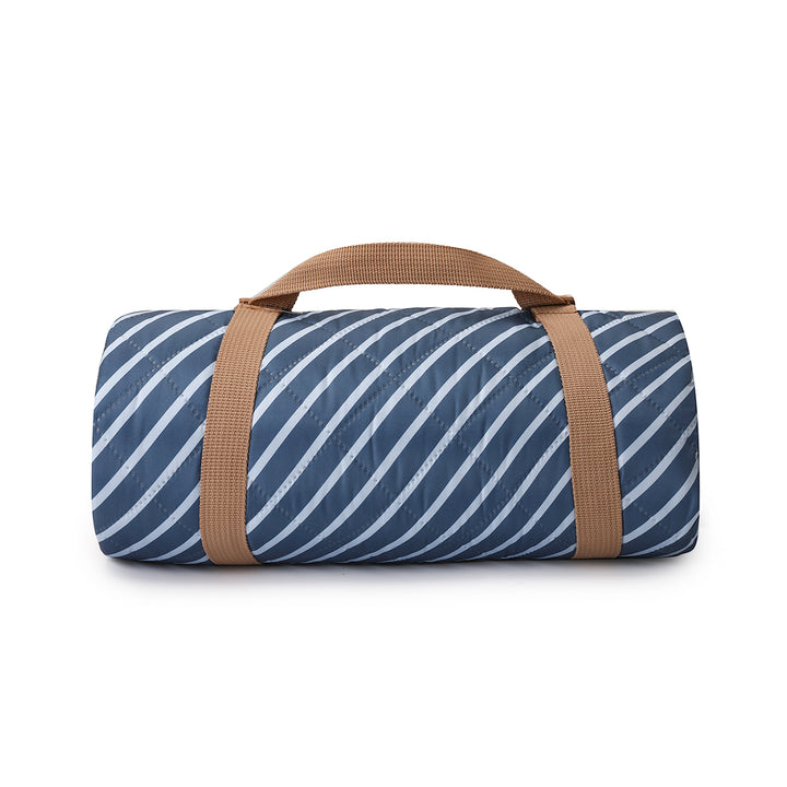 Water-repellent Picnic Blanket 140x170cm, Blue Stripes