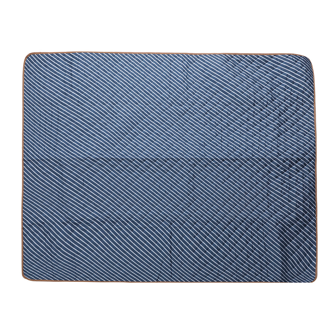 Water-repellent Picnic Blanket 140x170cm, Blue Stripes