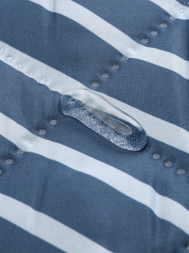 Water-repellent Picnic Blanket 140x170cm, Blue Stripes
