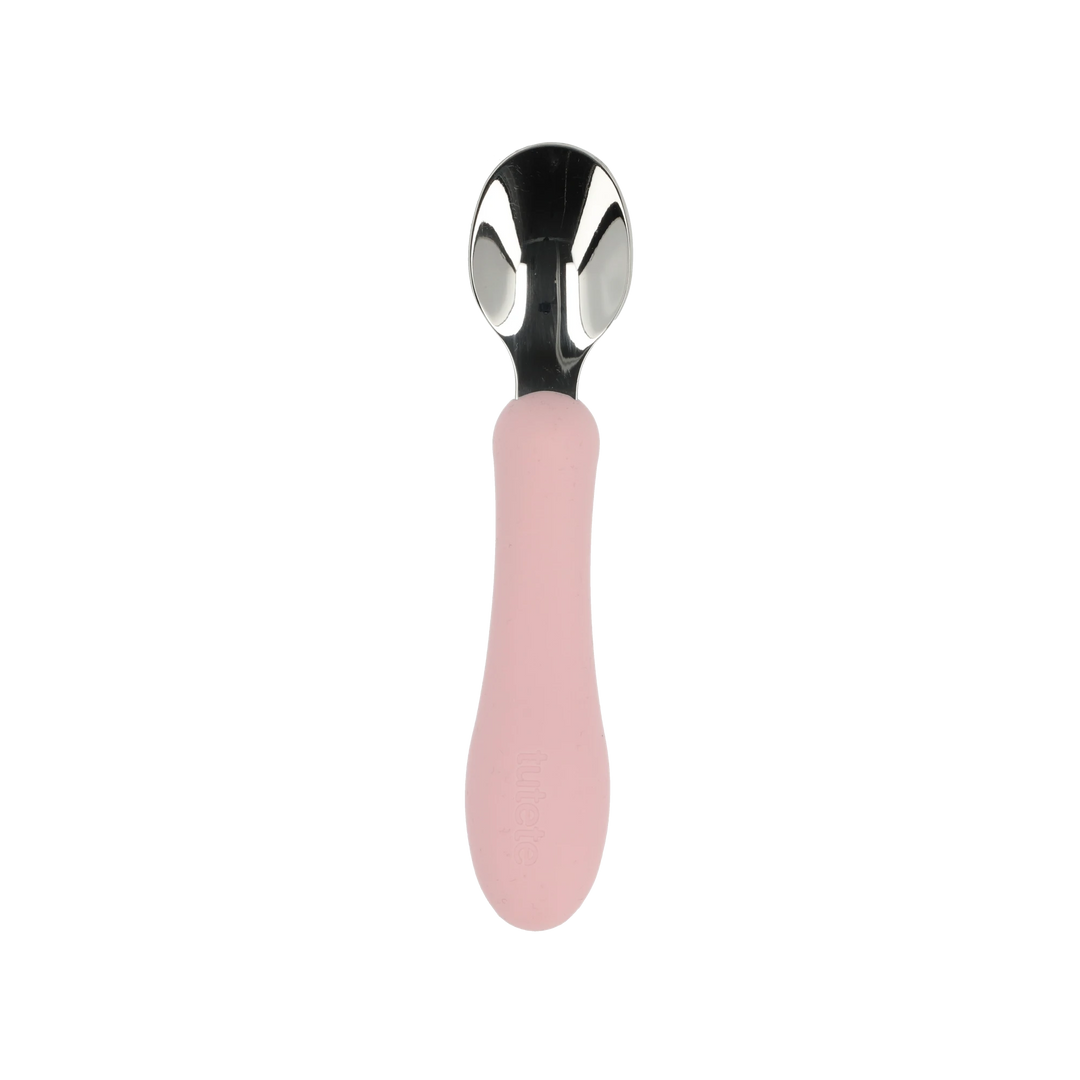 Silicone Suction Cup Bowl with Spoon, Pink