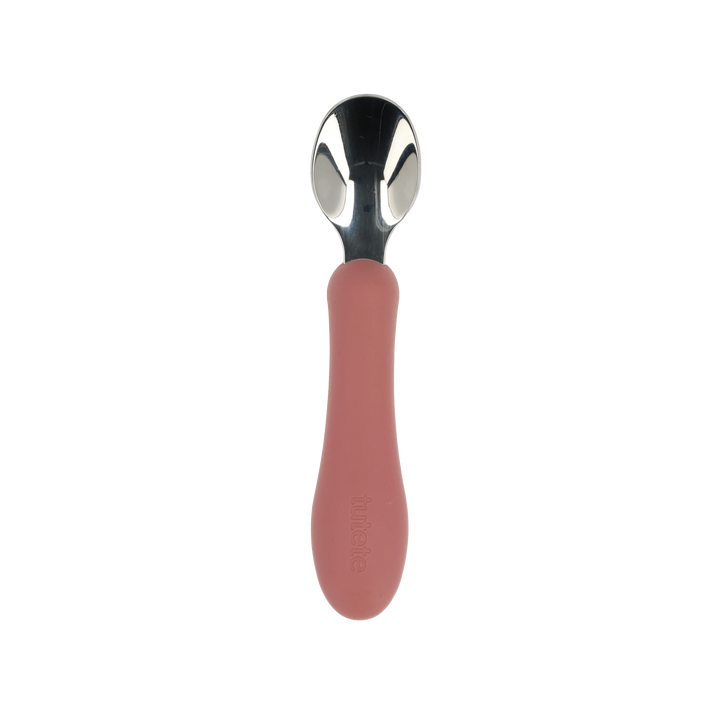 Silicone Suction Cup Bowl with Spoon, Terracotta