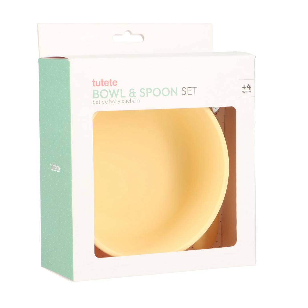 Silicone Suction Cup Bowl with Spoon, Sun