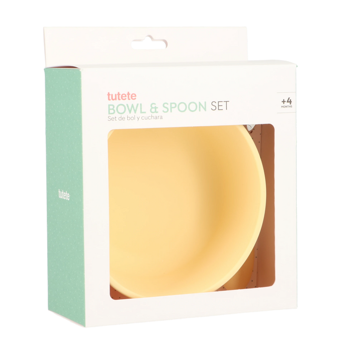 Silicone Suction Cup Bowl with Spoon, Sun