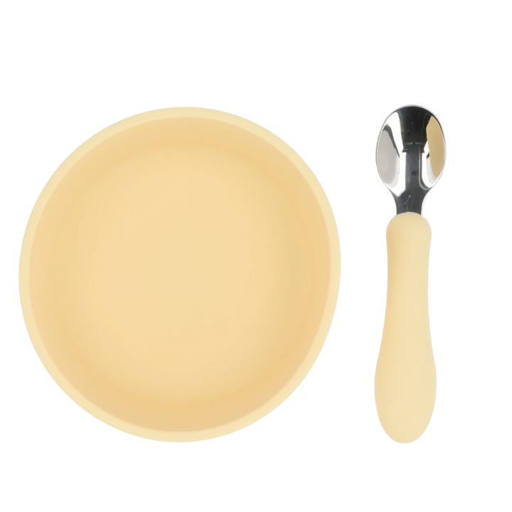 Silicone Suction Cup Bowl with Spoon, Sun