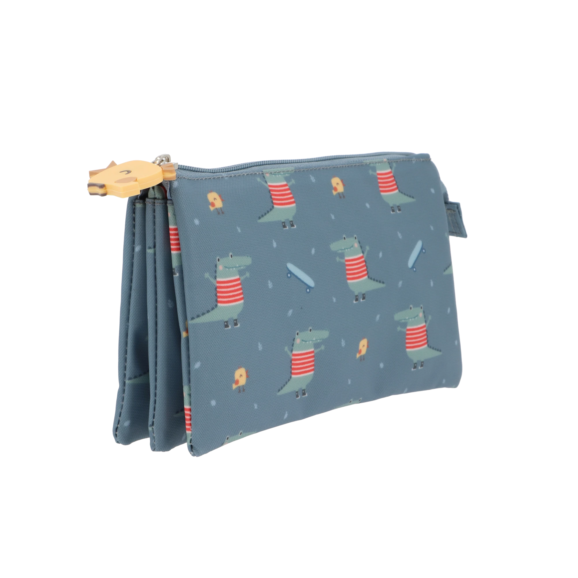 Astuccio portapenne tris Coccodrillo