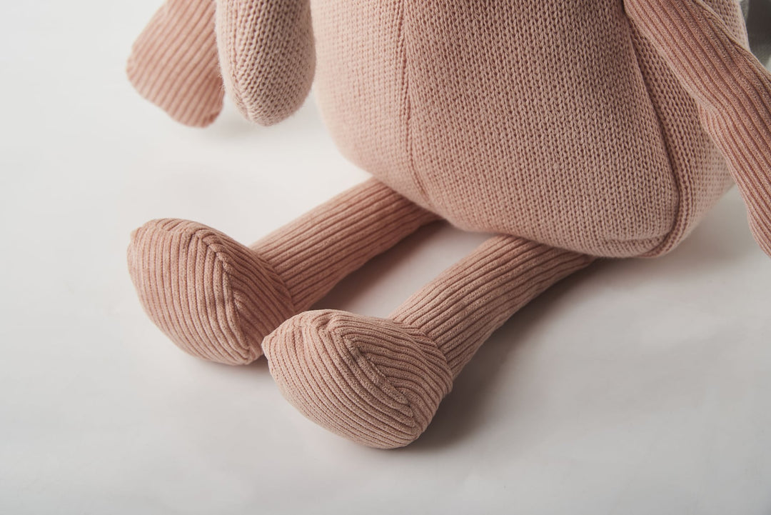 Zainetto morbido elefante rosa per bambini | Crochetts