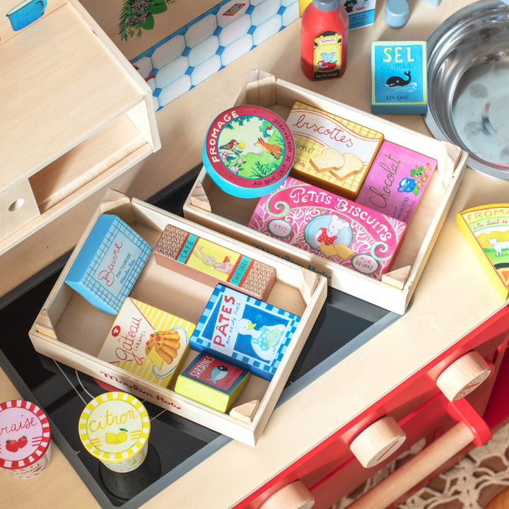 Wooden kitchen, sound and light with 5 accessories