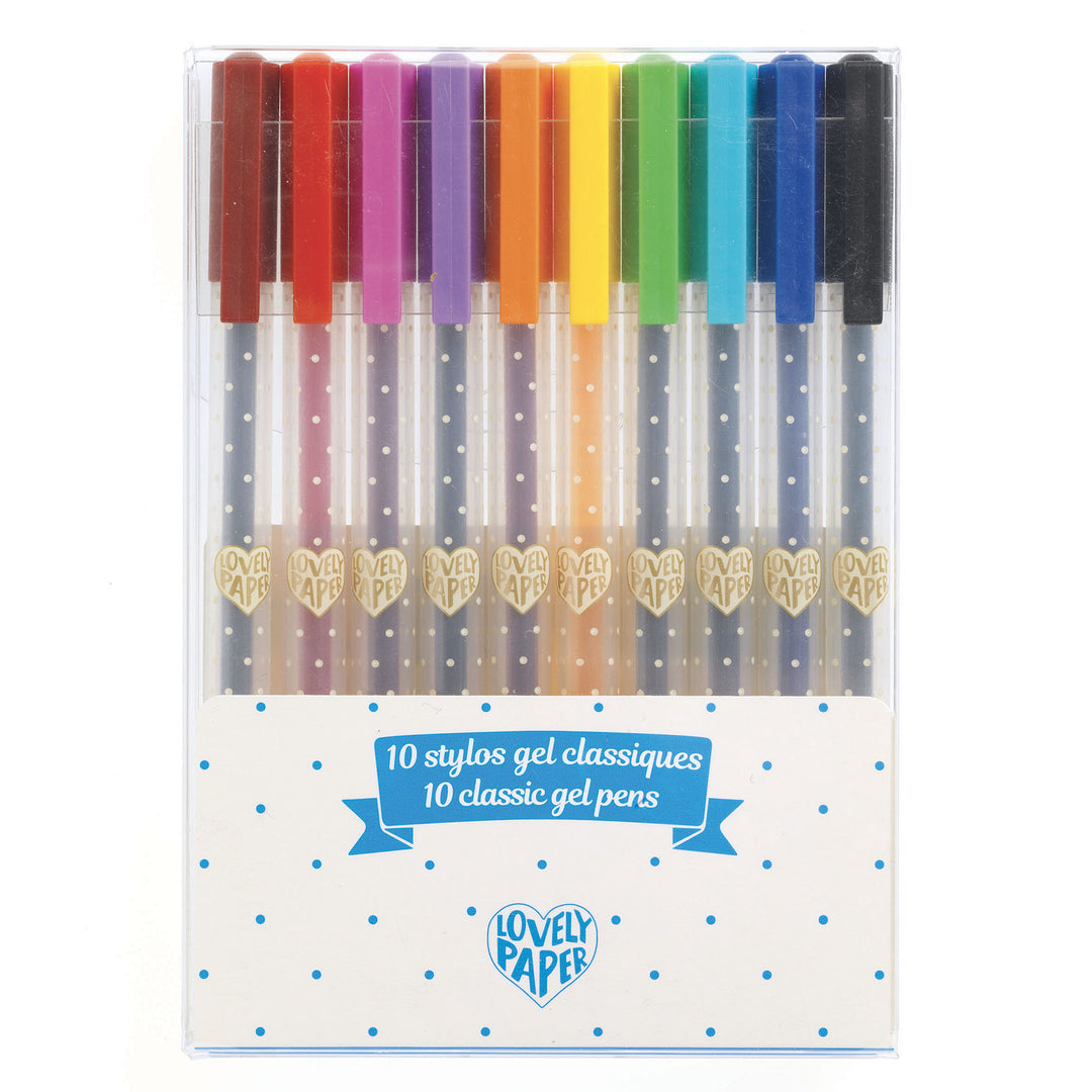 Set 6 penne gel classiche colorate | Djeco