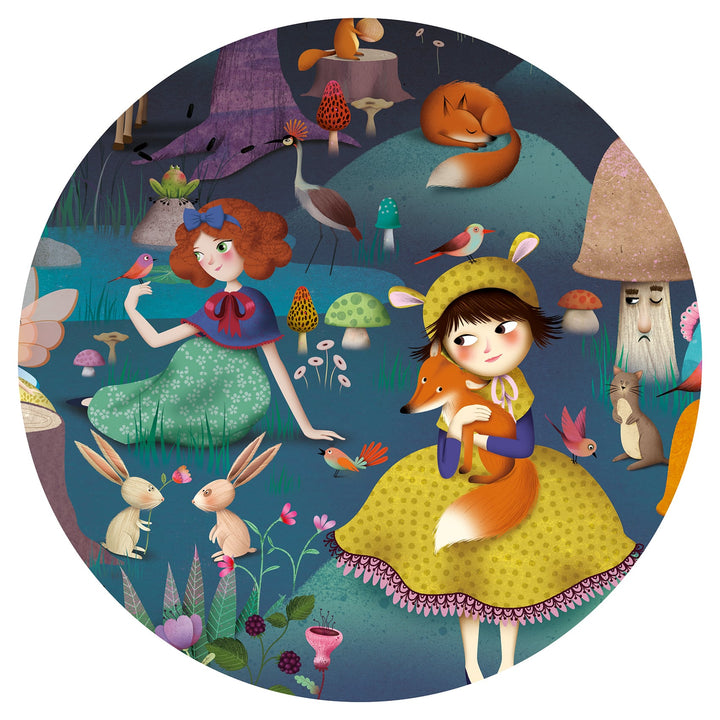 Djeco | Puzzle d'osservazione foresta incantata, 100pz