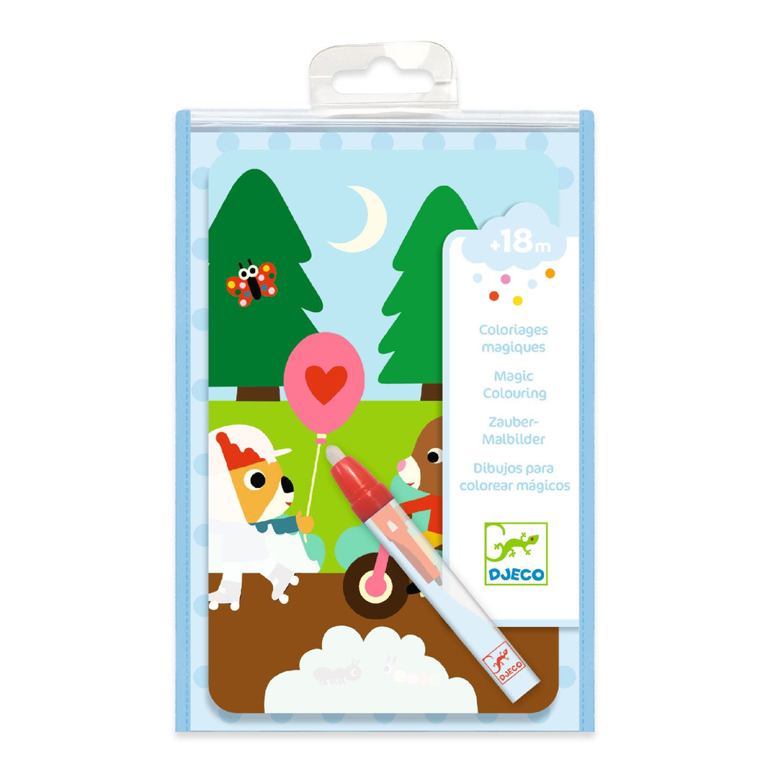 Disegni magici da colorare con acqua Nel parco | Djeco