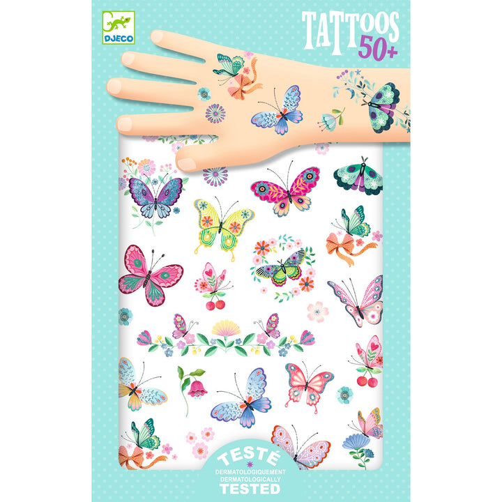 Temporary Tattoos, Dream Butterflies 50pcs