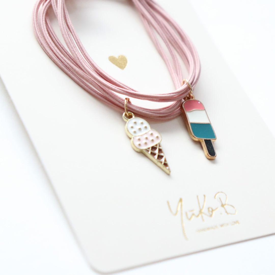 Hair elastics, Ice creams